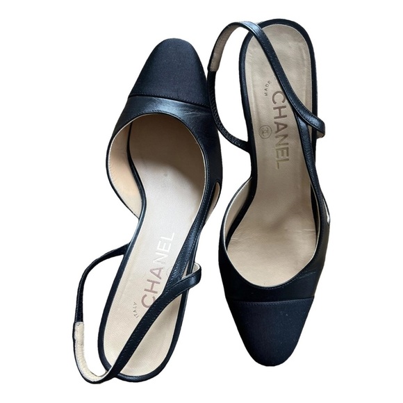 Topshop Shoes - New Tooshop Black Strappy Heels looks just like the Chanel